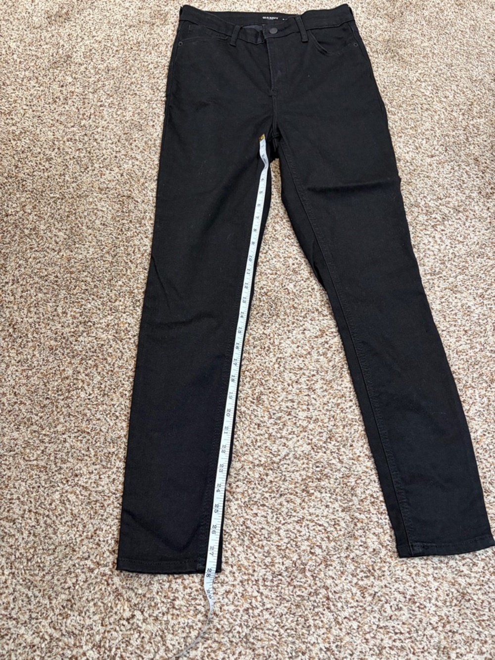 Old Navy Women's Black Skinny Jeans - High Rise NWOT - Picture 5 of 10